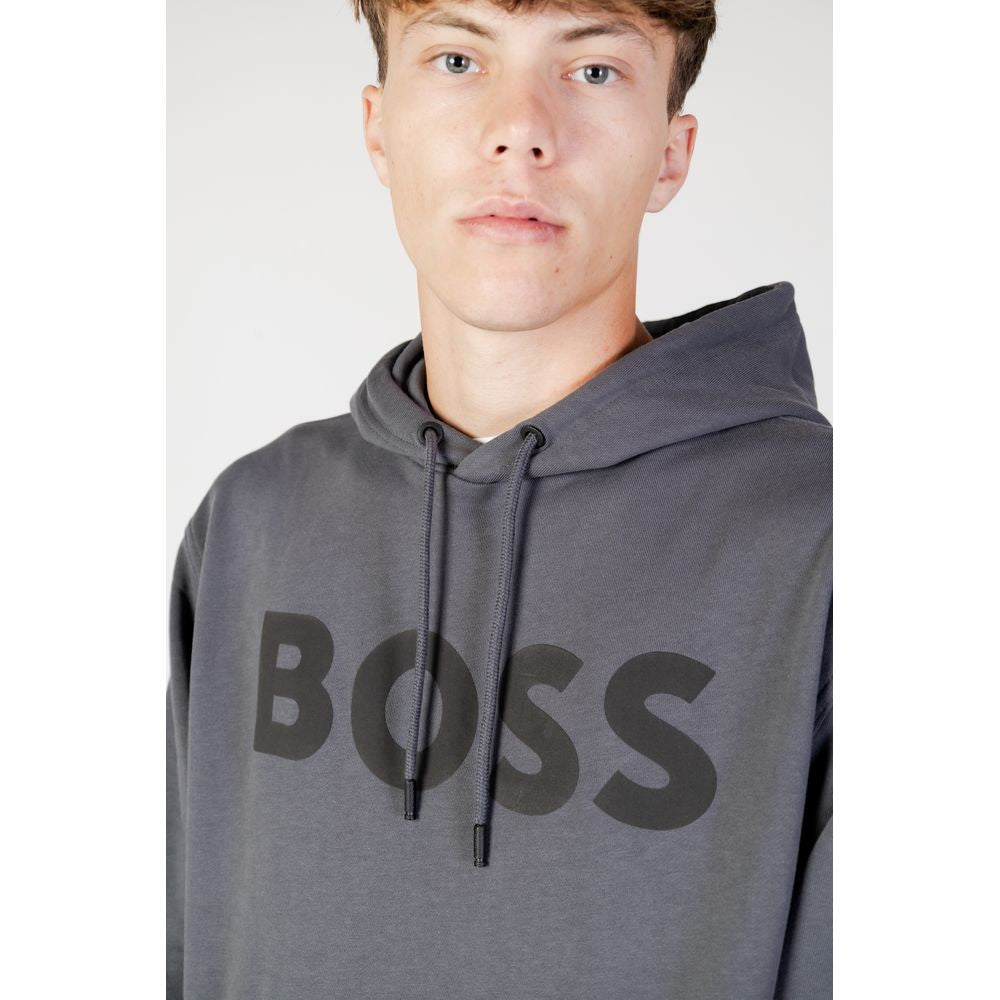 Grauer Baumwollpullover
