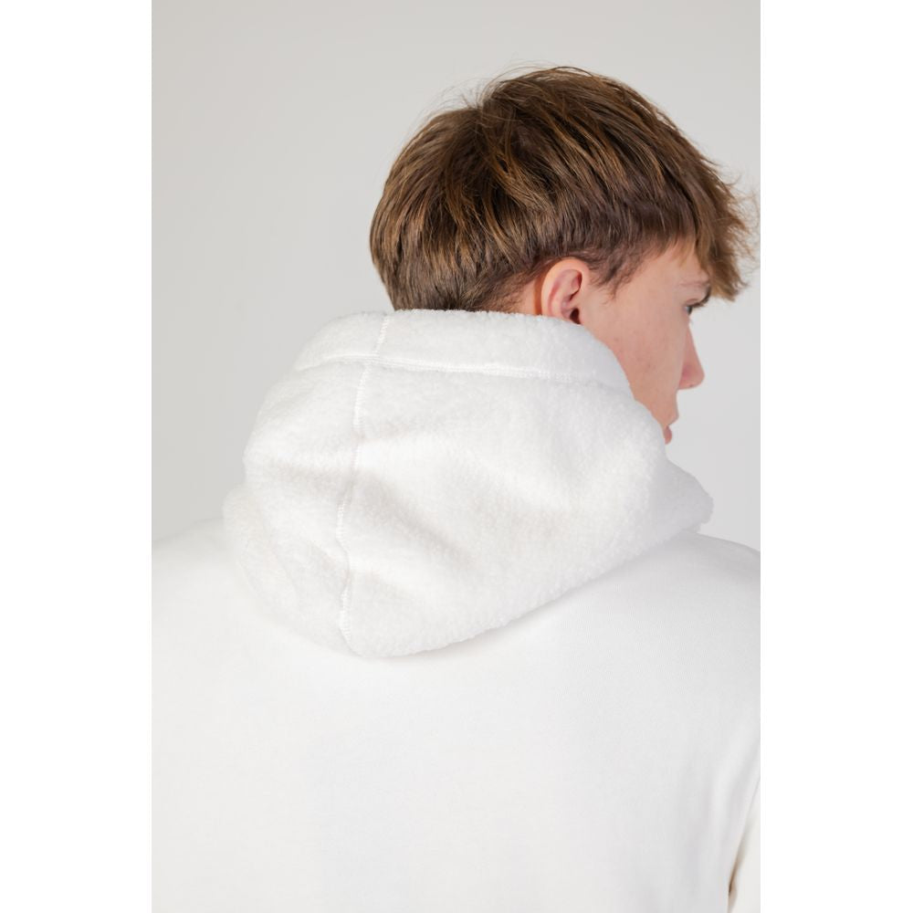 Cremefarbener Baumwollpullover