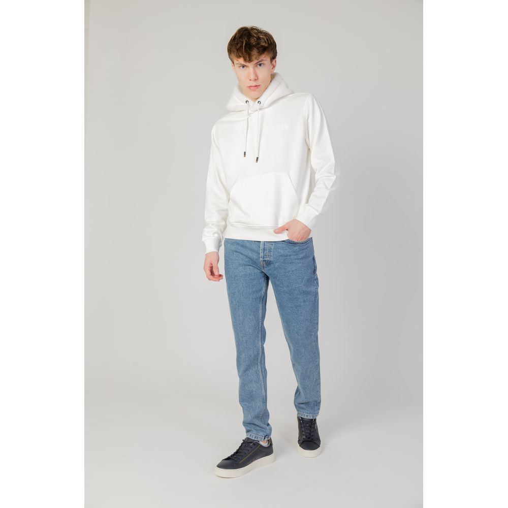 Cremefarbener Baumwollpullover