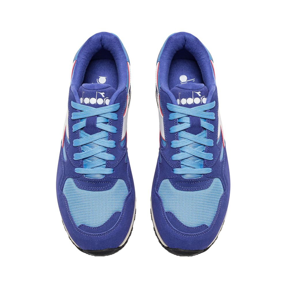 Sneaker in pelle blu