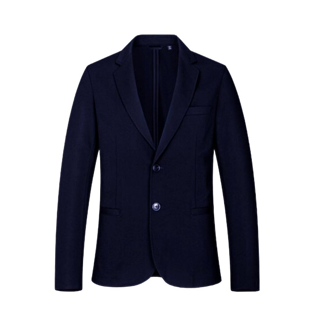 Blazer in viscosa blu