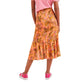 Orange Viscose Skirt