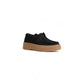 Black Suede Leather Flat Shoe