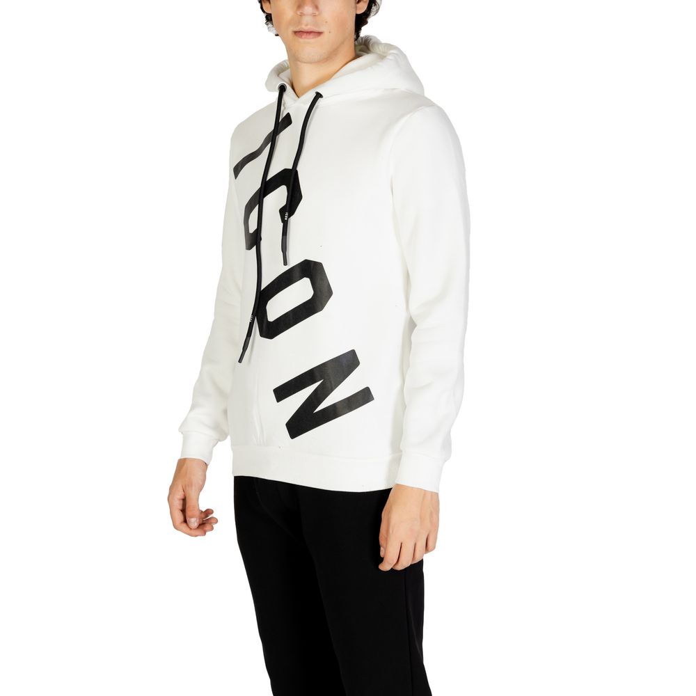 Weißer Baumwollpullover