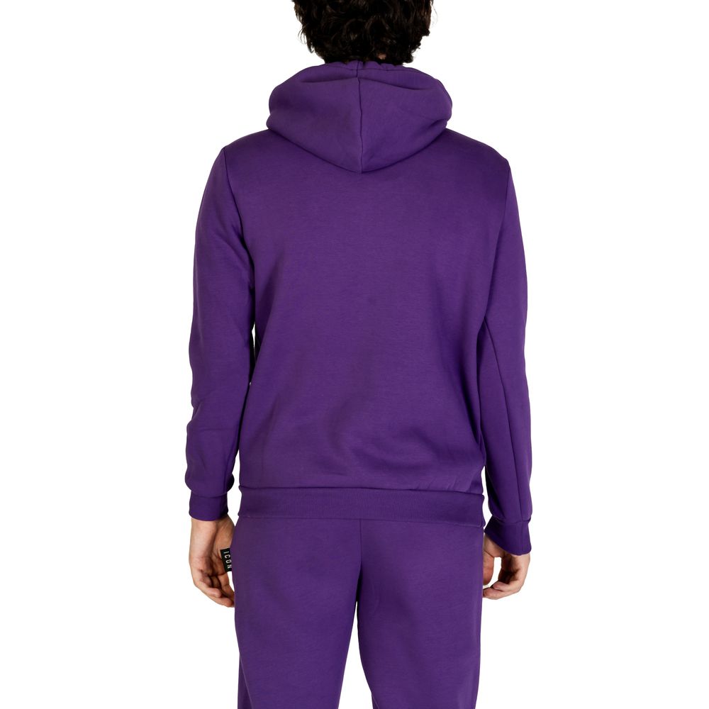 Lila Baumwollpullover