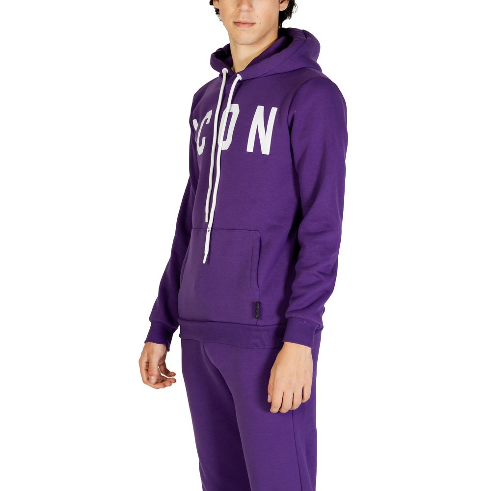 Lila Baumwollpullover