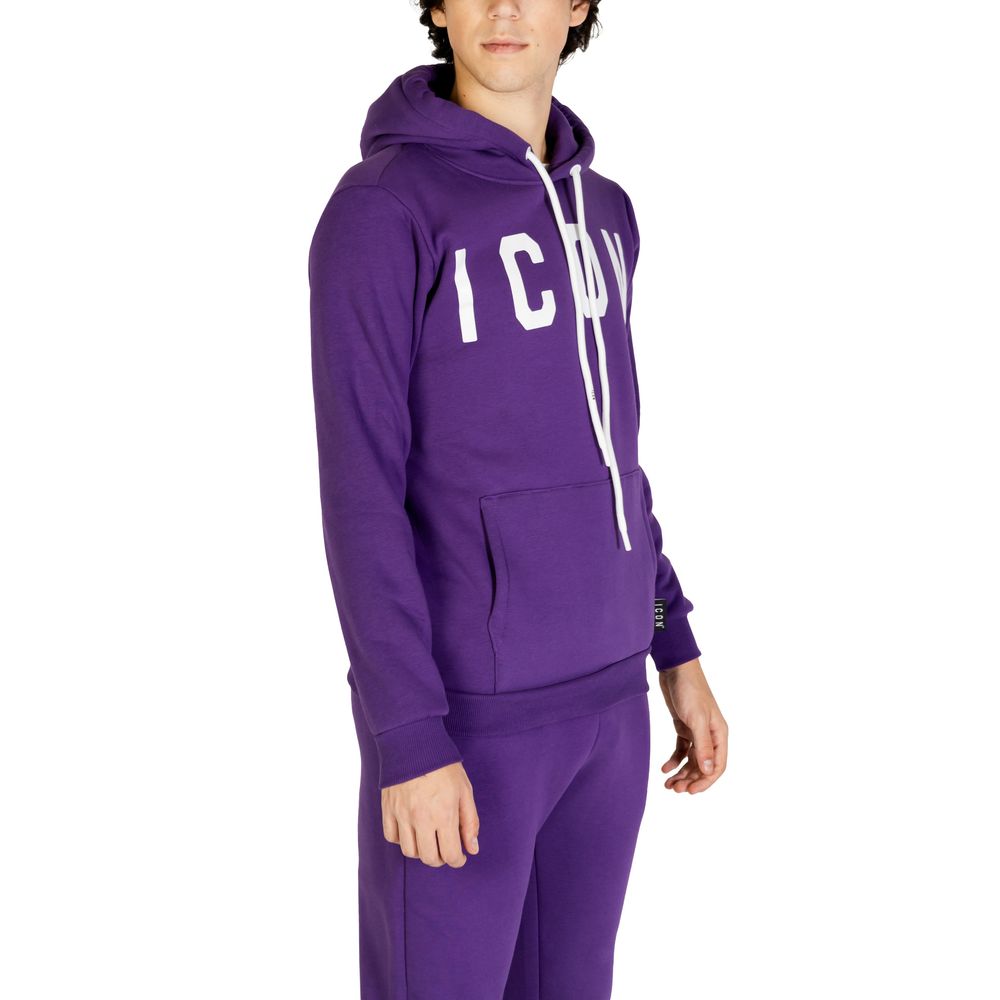 Lila Baumwollpullover
