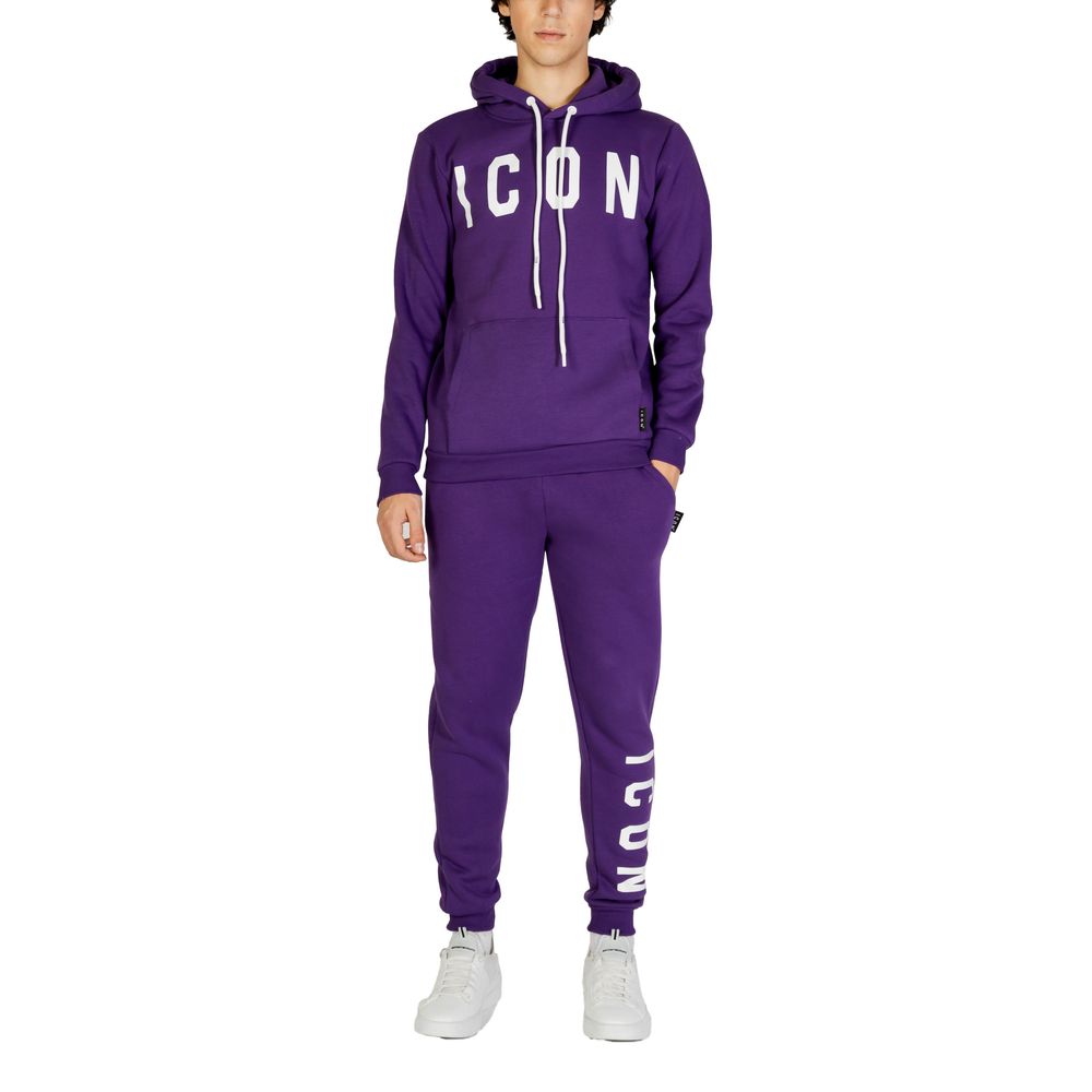 Lila Baumwollpullover