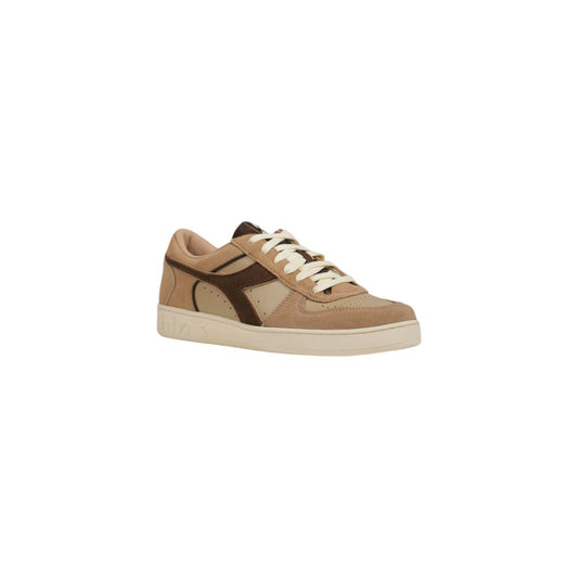 Sneaker in pelle beige