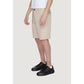 Pantaloncini in cotone beige