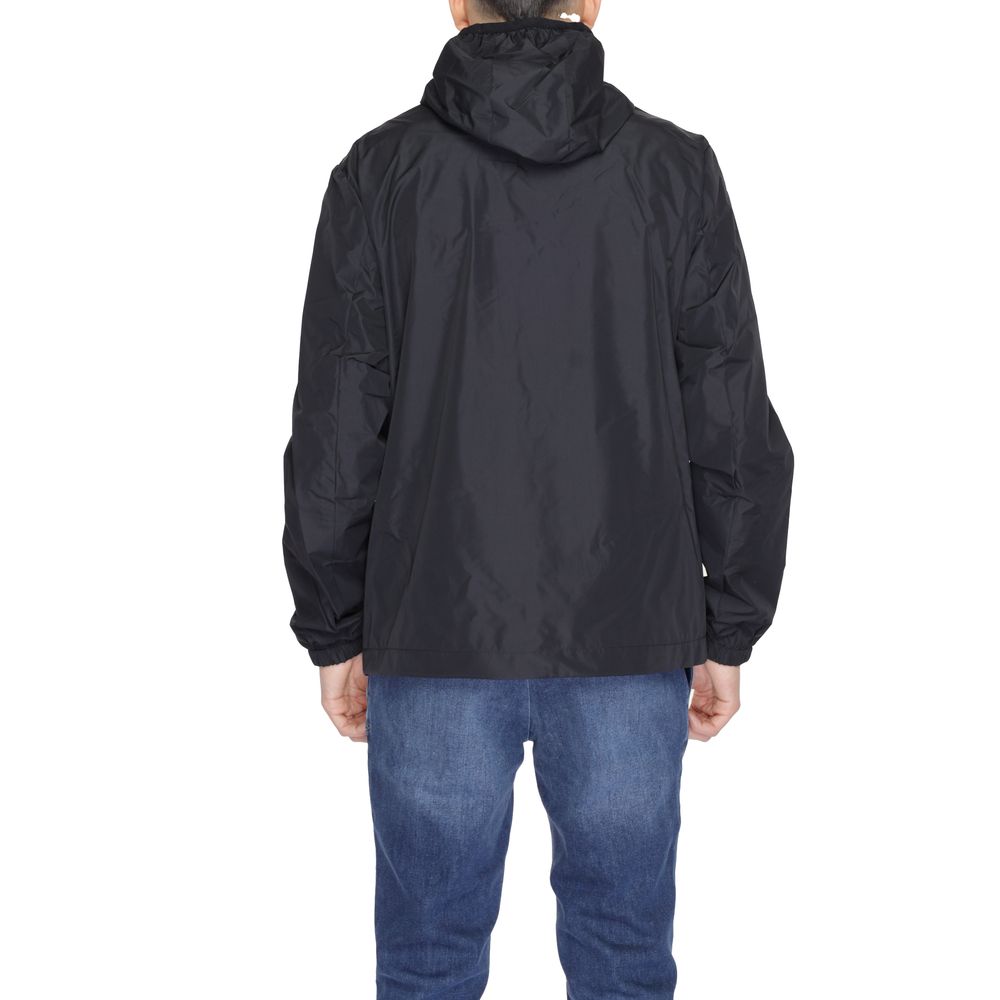 Schwarze Polyesterjacke