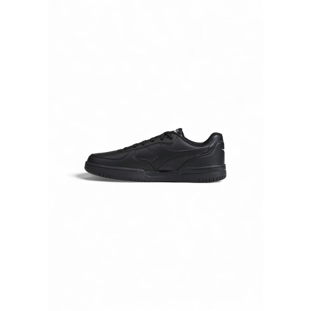 Schwarzer Leder-Sneaker