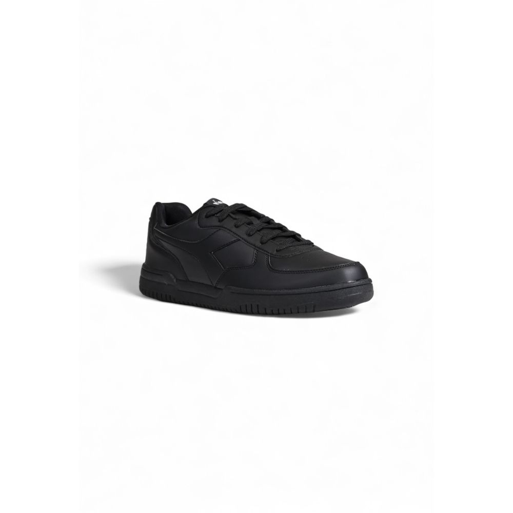 Schwarzer Leder-Sneaker