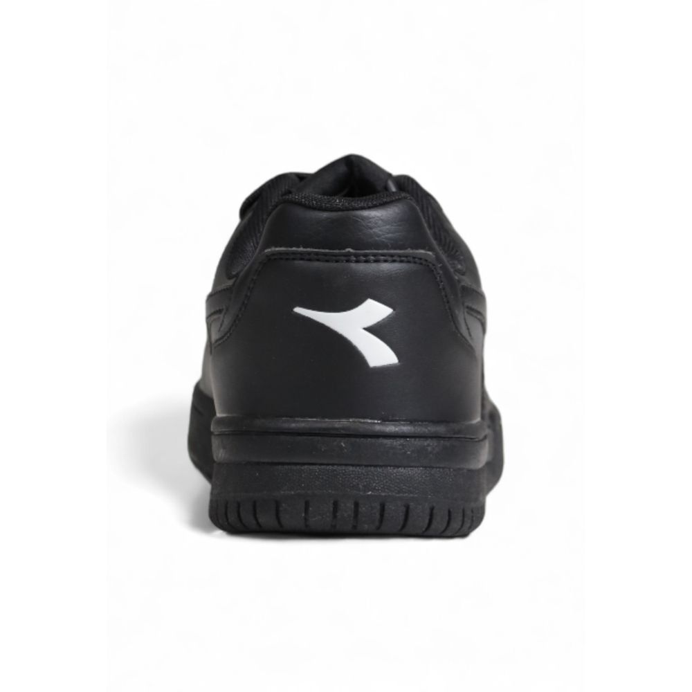 Schwarzer Leder-Sneaker