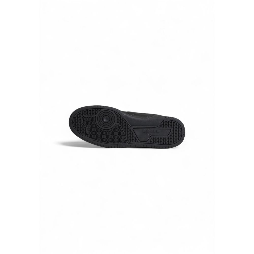 Schwarzer Leder-Sneaker