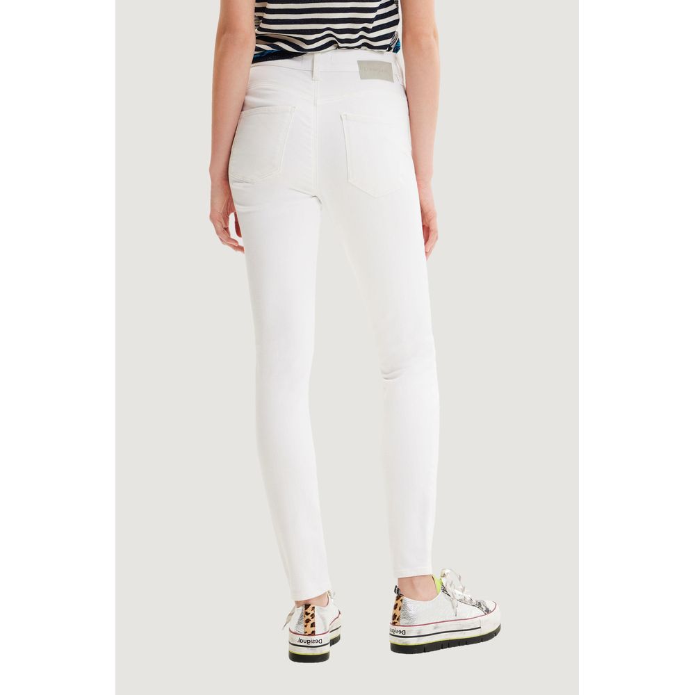 White Cotton Jeans & Pant