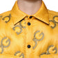 Yellow Logo Padded Buttoned Blouson Jacket