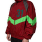 Multicolor Nylon Full Zip Windbreaker Jacket