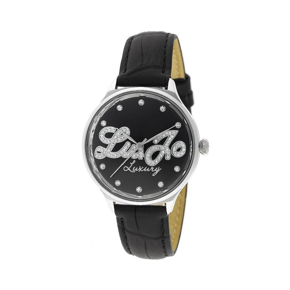 Orologio in pelle nera