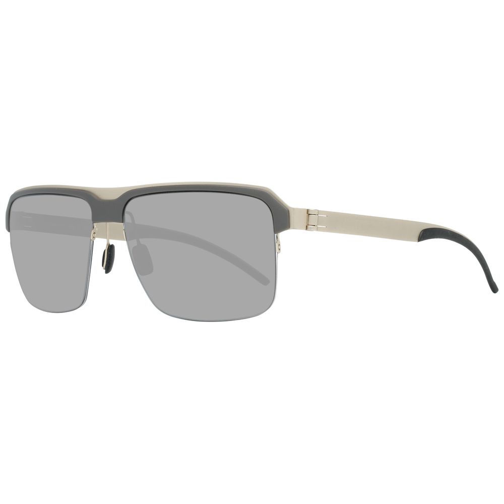 Graue Sonnenbrille aus Metall