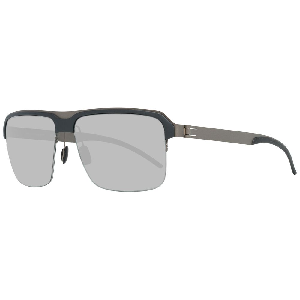 Schwarze Sonnenbrille aus Metall