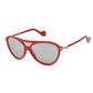 Rote Sonnenbrille mit Spritzguss-Optik