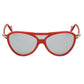 Rote Sonnenbrille mit Spritzguss-Optik