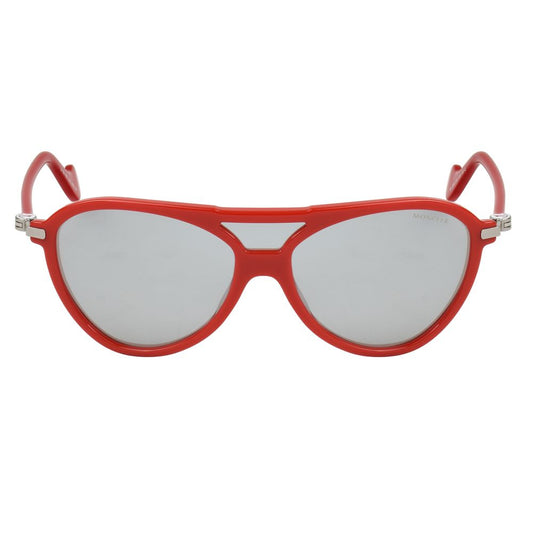 Rote Sonnenbrille mit Spritzguss-Optik