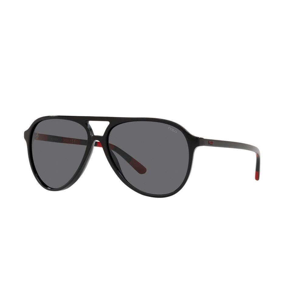 Schwarze Acetat-Sonnenbrille