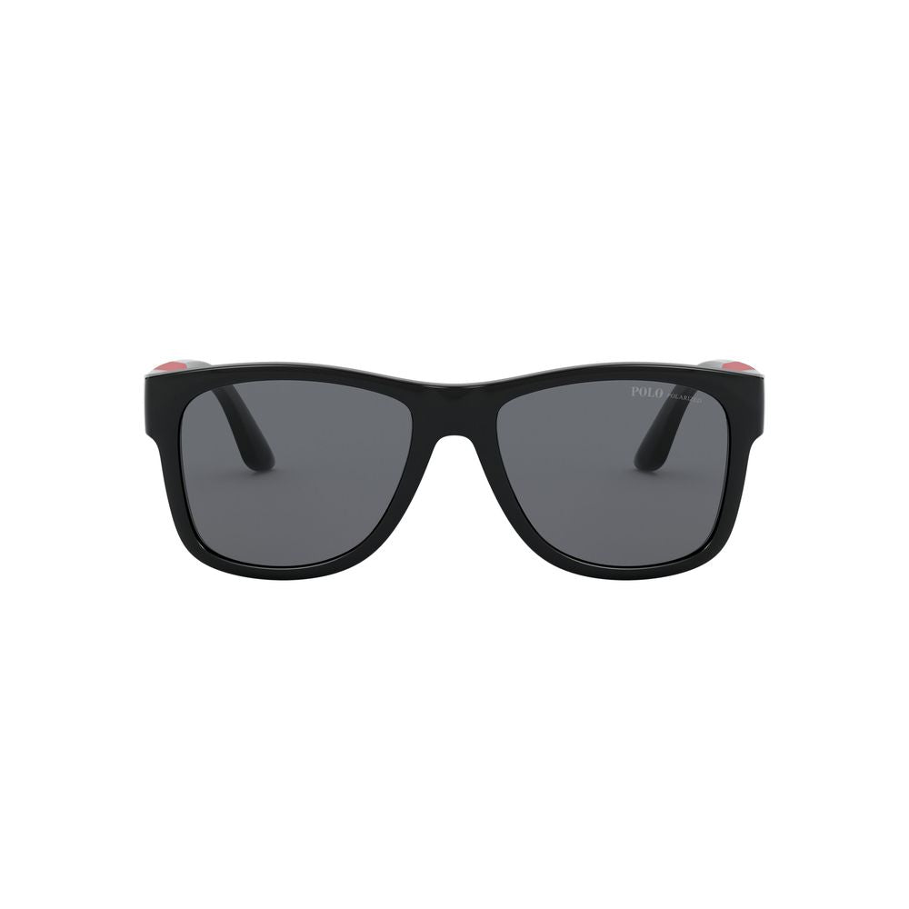 Schwarze Acetat-Sonnenbrille