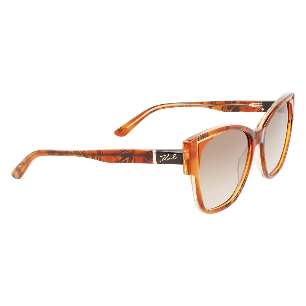 Orangefarbene Acetat-Sonnenbrille