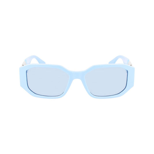 Blaue Sonnenbrille mit Spritzguss-Optik