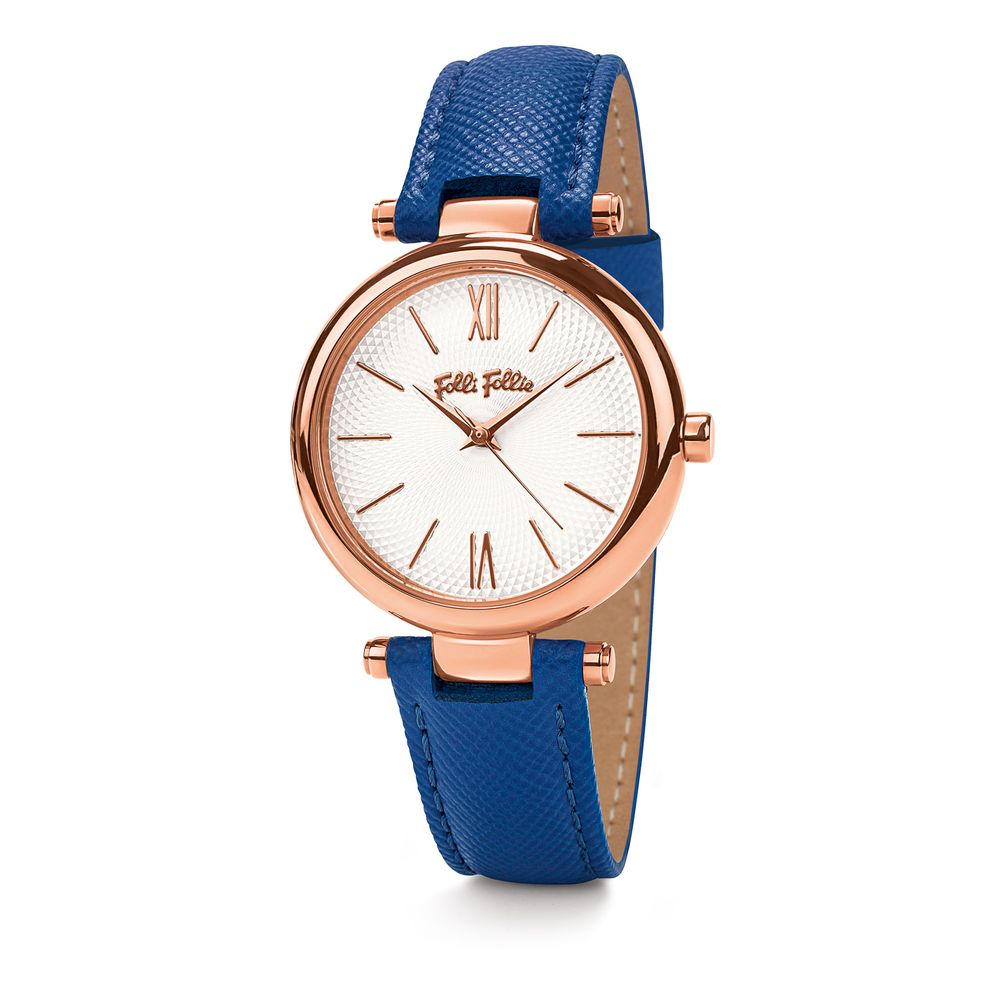 Orologio in pelle blu