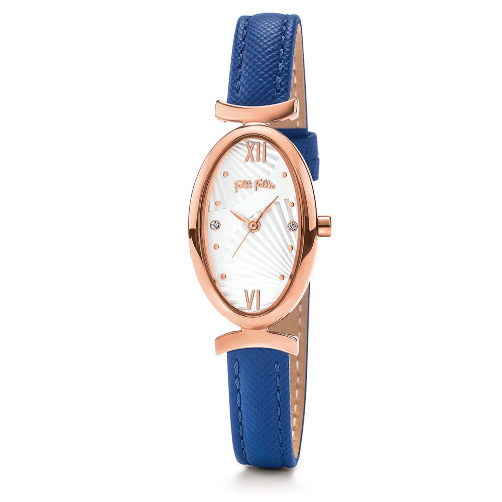 Orologio in pelle blu