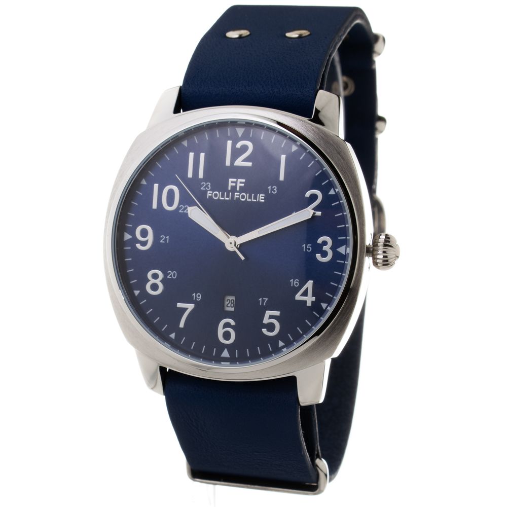 Orologio in pelle blu