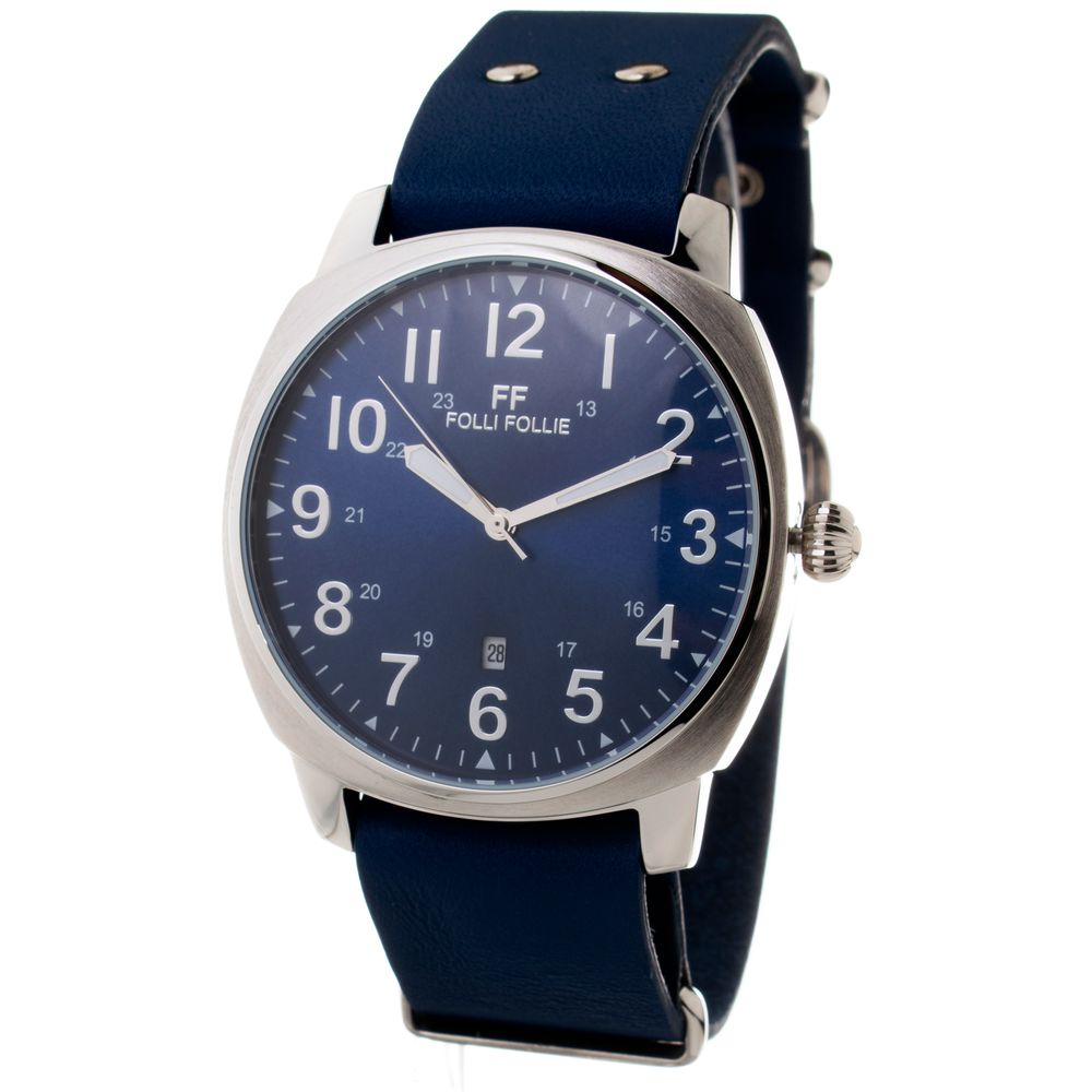 Orologio in pelle blu