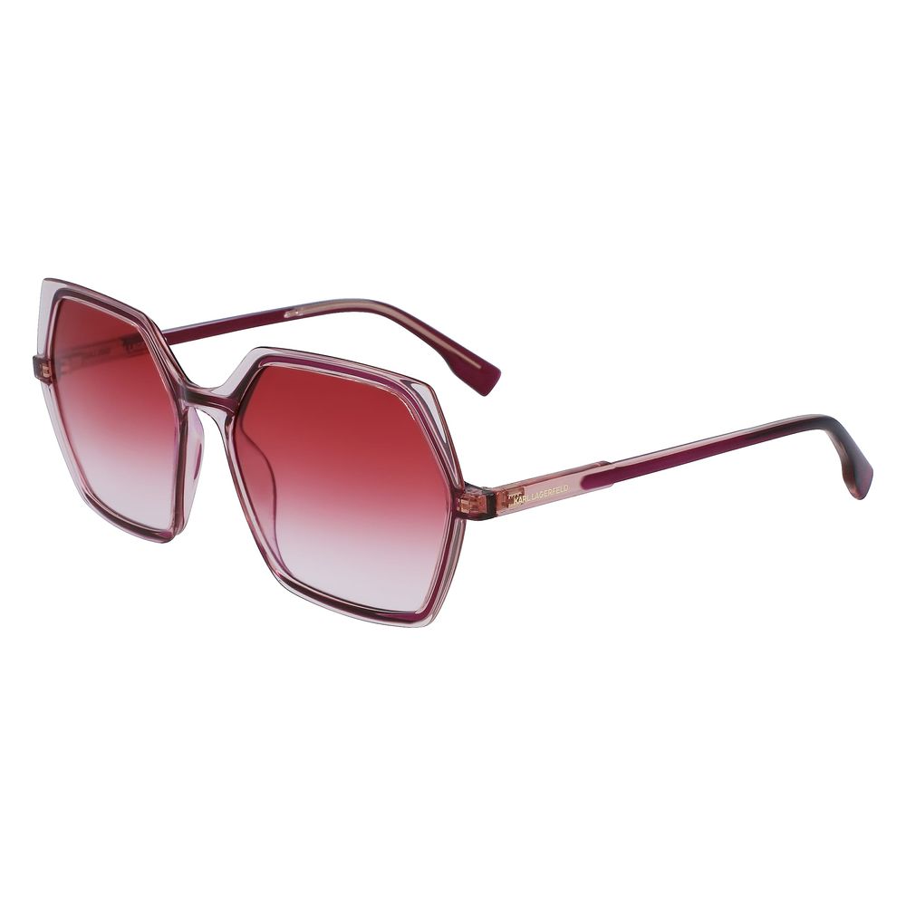 Rote Sonnenbrille mit Spritzguss-Optik