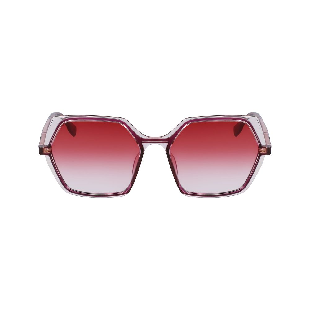 Rote Sonnenbrille mit Spritzguss-Optik