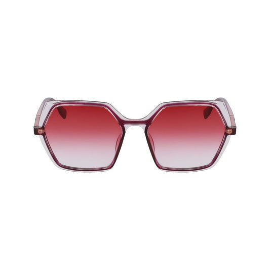 Rote Sonnenbrille mit Spritzguss-Optik