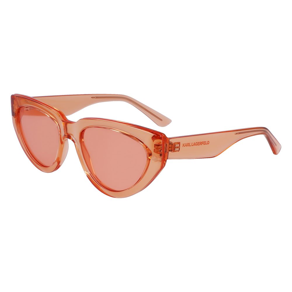 Orangefarbene Sonnenbrille mit Spritzguss-Optik