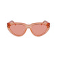 Orangefarbene Sonnenbrille mit Spritzguss-Optik