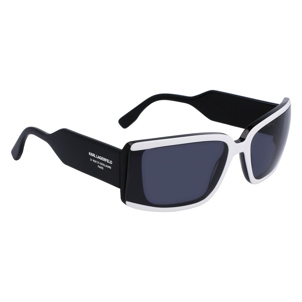 Schwarze Acetat-Sonnenbrille