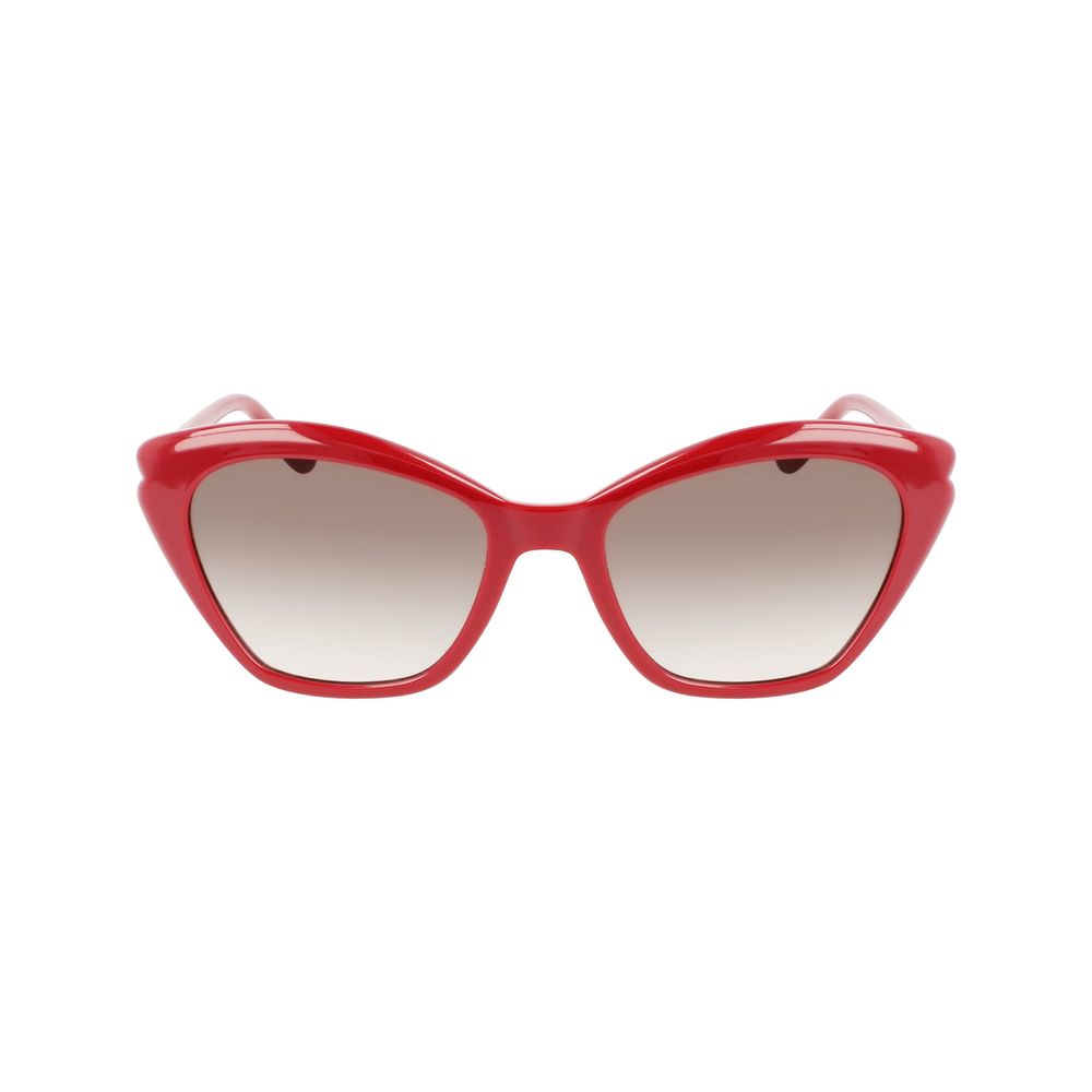 Rote Sonnenbrille mit Spritzguss-Optik