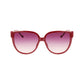 Rote Sonnenbrille mit Spritzguss-Optik