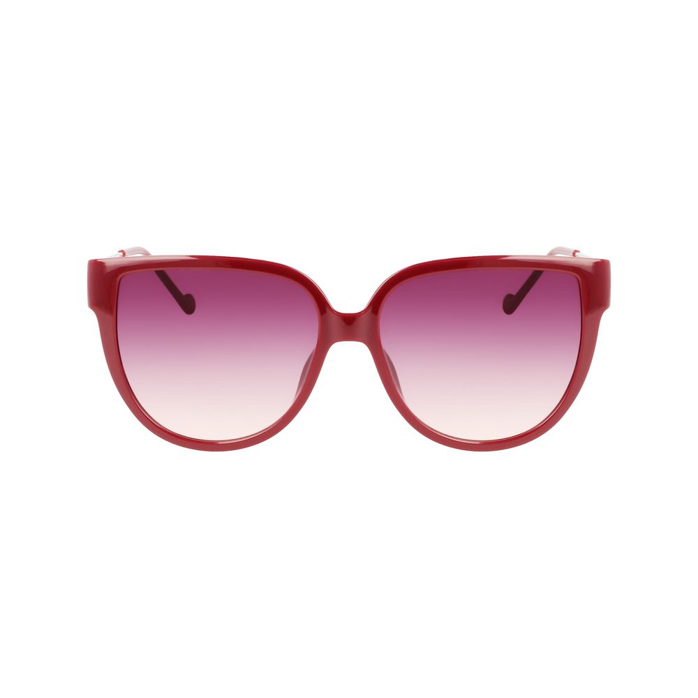 Rote Sonnenbrille mit Spritzguss-Optik