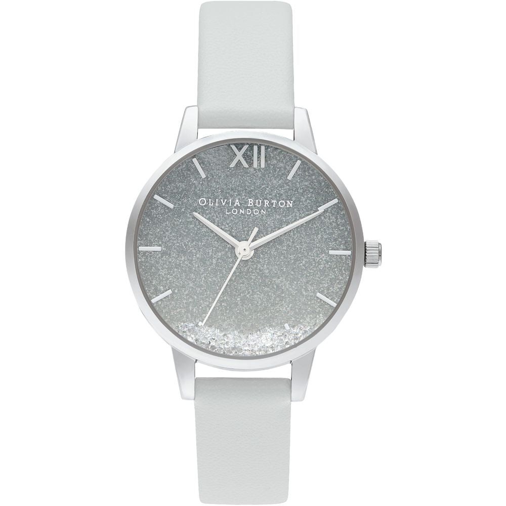 Gray Leather Watch