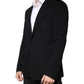 Black Wool Single Breasted Formal Blazer