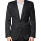 Black Wool Single Breasted Formal Blazer