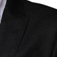 Black Wool Single Breasted Formal Blazer