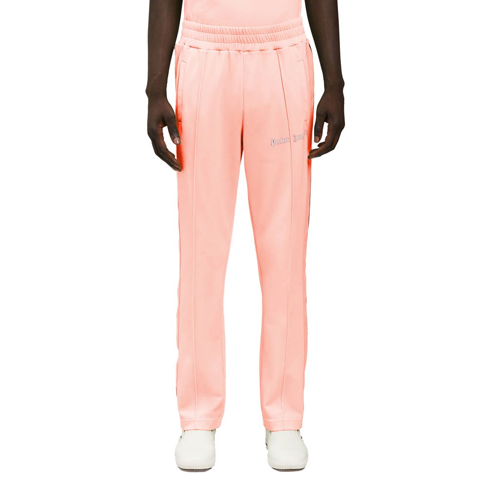 Rosa Nylonjeans und Hose